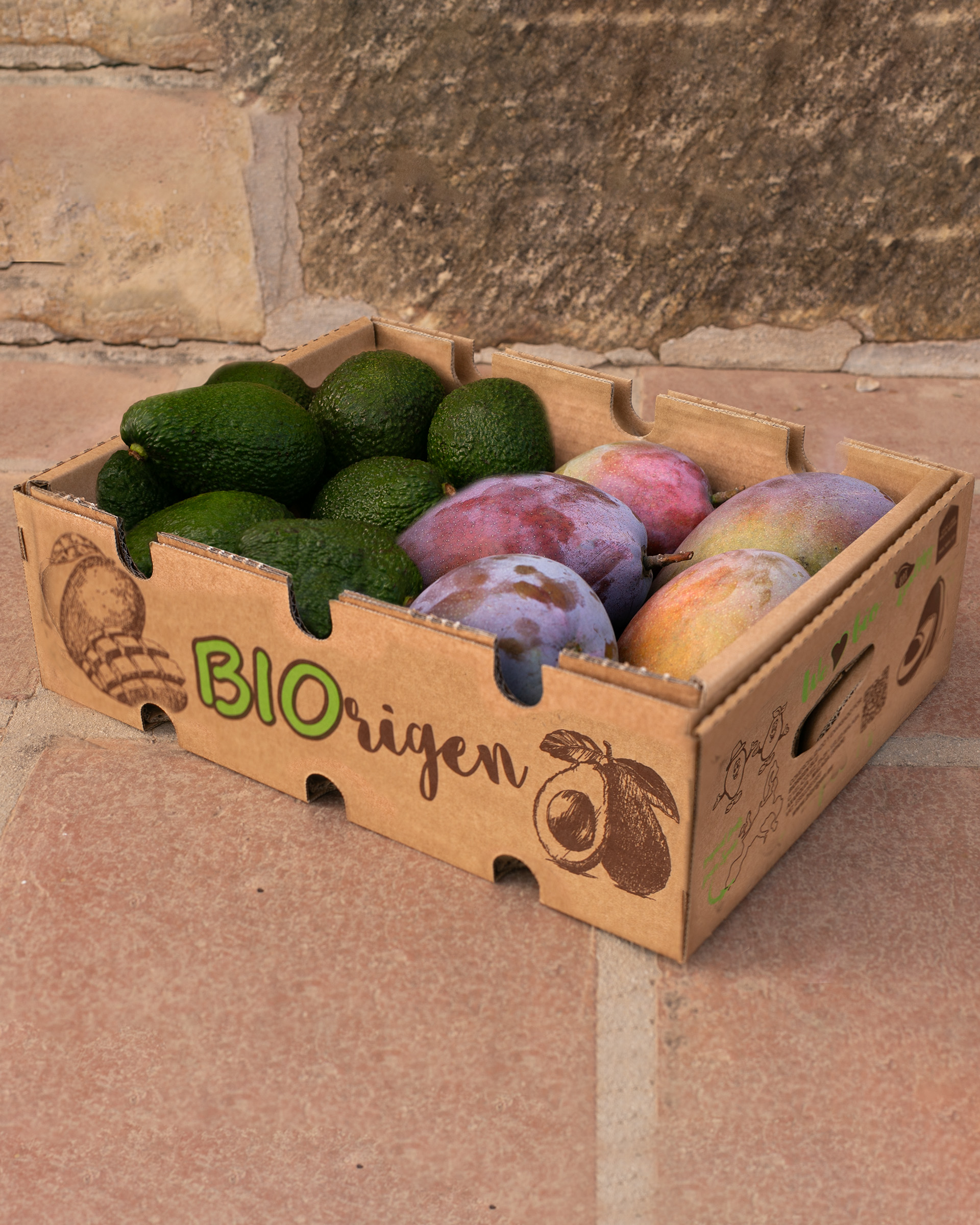 Caja Mixta Aguacate y Mango